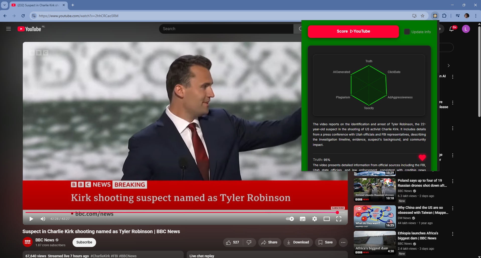Score Bazooka Extension Screenshot